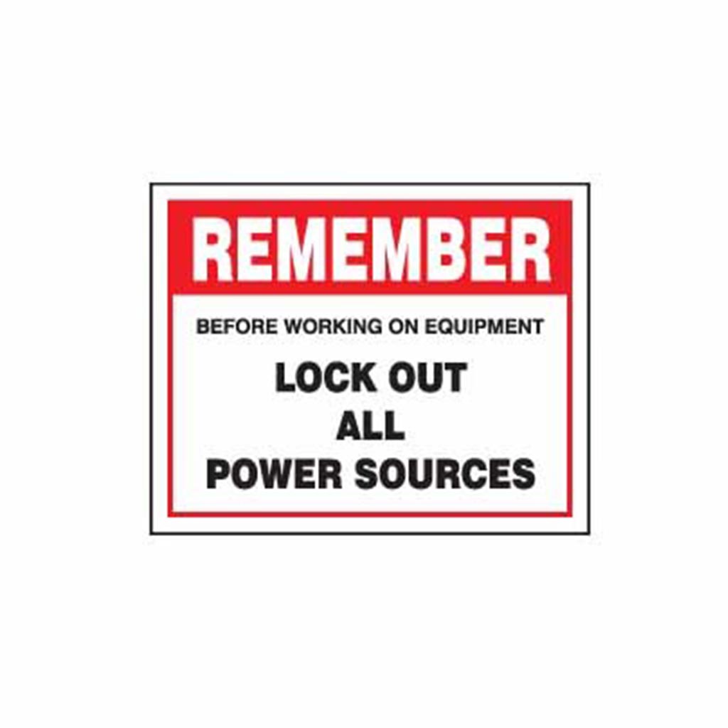Lockout Wall Sign Lock Out Equipment Is Available From - PS-LOTO-SAFETY-SIGN
